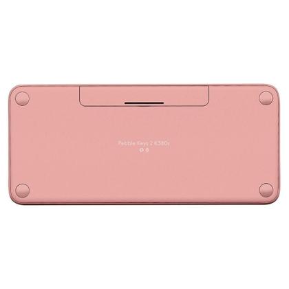 Imagem de Teclado logitech sem fio bluetooth k380s pebble keys 2 - rosa