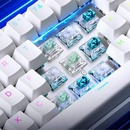Imagem de Teclado Magnético Gamer MCHOSE Ace 60 Hall Effect, RGB, Switch Magnético Uranus Standard, Branco - Ace60-7A
