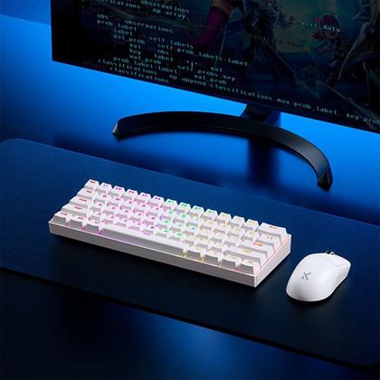 Imagem de Teclado Magnético Gamer MCHOSE Ace 60 Hall Effect, RGB, Switch Magnético Uranus Standard, Branco - Ace60-7A