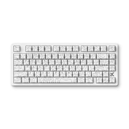 Imagem de Teclado Magnético Gamer MCHOSE MC-Jet75-5, Switch Topographic Uranus, Rapid Trigger, RGB, Branco - MC-Jet75-5