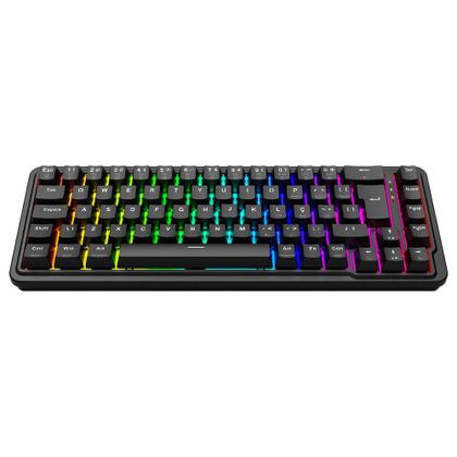 Imagem de Teclado Magnético Gamer Redragon Nova, 65%, RGB, Switch UltraMag Linear, ABNT2, Preto - K709RGB-M