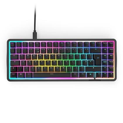 Imagem de Teclado Magnético Gamer Sem Fio NZXT Function Elite MiniTKL, RGB, USB-C Removível, Preto - KB-101NB-US