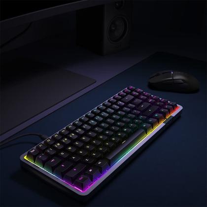 Imagem de Teclado Magnético Gamer Sem Fio NZXT Function Elite MiniTKL, RGB, USB-C Removível, Preto - KB-101NB-US