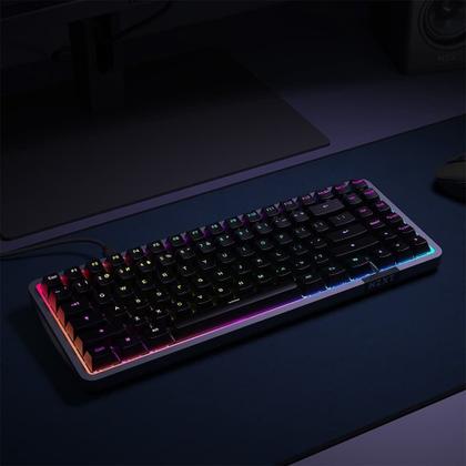 Imagem de Teclado Magnético Gamer Sem Fio NZXT Function Elite MiniTKL, RGB, USB-C Removível, Preto - KB-101NB-US