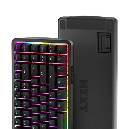Imagem de Teclado Magnético Gamer Sem Fio NZXT Function Elite MiniTKL, RGB, USB-C Removível, Preto - KB-101NB-US