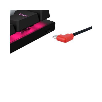 Imagem de Teclado Mecanico 60% Pcyes Kuromori Black Vulcan - Switch Red - Led Rainbow - Ptkm60Rd