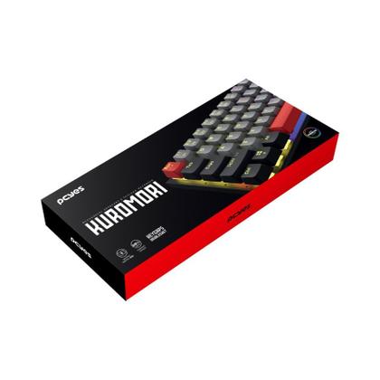 Imagem de Teclado Mecanico 60% Pcyes Kuromori Black Vulcan - Switch Red - Led Rainbow - Ptkm60Rd