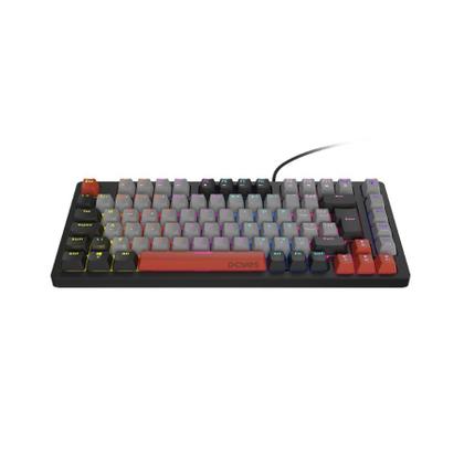 Imagem de Teclado Mecanico 75% Pcyes Kirin Black Vulcan - Switch Red - Led Rainbow - PTKR75RD