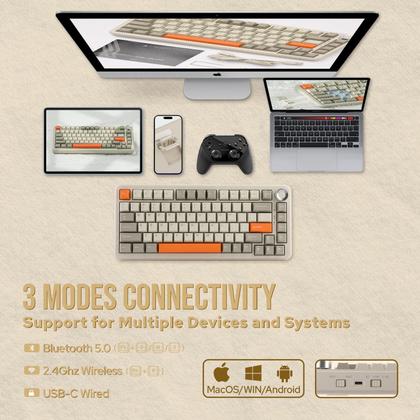 Teclado Mecânico AJAZZ AK820 MAX MechLands - 82 Teclas - Design