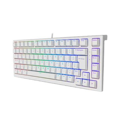 Imagem de Teclado Mecânico Akko Mg75 Switch Silver V3 Pro Abnt2 Branco