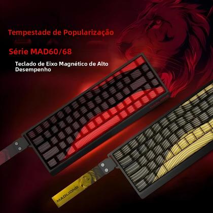 Imagem de Teclado Mecânico Com Interruptor Magnético Madlions MAD68He MAD60He Personalizado Com Fio Para