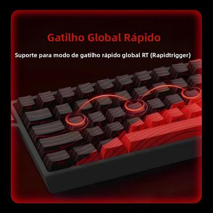 Imagem de Teclado Mecânico Com Interruptor Magnético Madlions MAD68He MAD60He Personalizado Com Fio Para