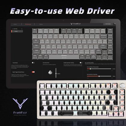 Imagem de Teclado mecânico DrunkDeer A75 Rapid Trigger RGB 82 teclas