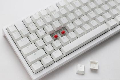 Imagem de Teclado mecânico Ducky Zero 6108 Pure White Bluetooth RGB