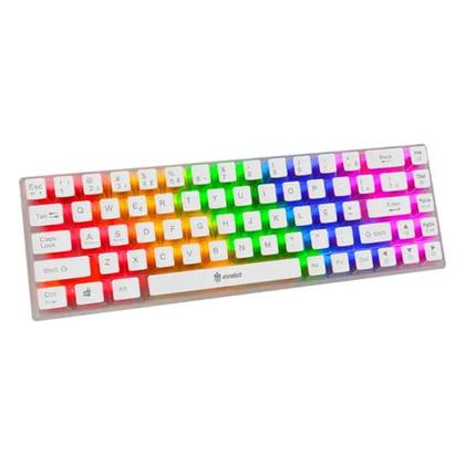 Imagem de Teclado mecanico evolut tranparente 60% branco