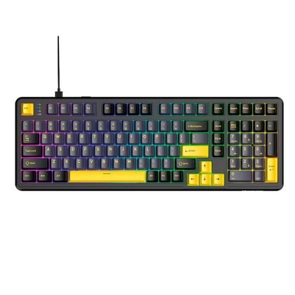 Imagem de Teclado Mecânico Gamer Attack Shark X98, Layout 98 Teclas, RGB, Star Black, Preto - AS-X98-STAR-BK