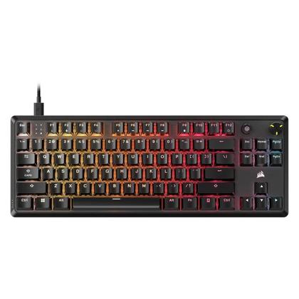 Imagem de Teclado Mecânico Gamer Corsair K70 Core TKL Tenkeyless, RGB LED, Switch MLX Vermelho V2, Teclas ABS DS, Preto - CH-911911E-NA