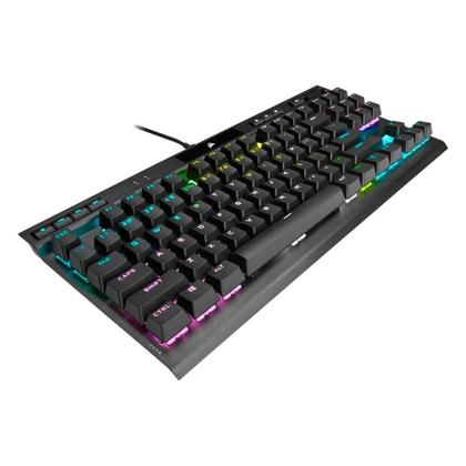 Imagem de Teclado Mecânico Gamer Corsair K70 RGB, TKL Champion Series, Corsair OPX, Preto PBT Keycaps, Anti-Ghosting, US - CH-911901A-NA