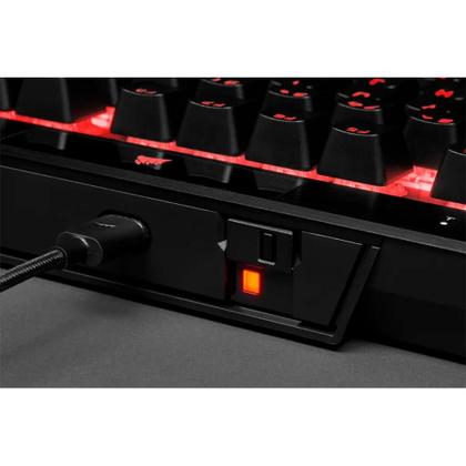 Imagem de Teclado Mecânico Gamer Corsair K70 RGB, TKL Champion Series, Corsair OPX, Preto PBT Keycaps, Anti-Ghosting, US - CH-911901A-NA