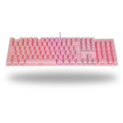 Imagem de Teclado Mecânico Gamer Dazz Orion Essential, RGB, Switch YH Blue, ABNT2, Rosa - 62000132