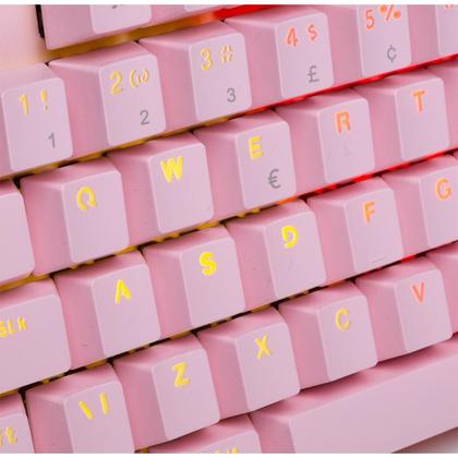 Imagem de Teclado Mecânico Gamer Dazz Orion Essential, RGB, Switch YH Blue, ABNT2, Rosa - 62000132