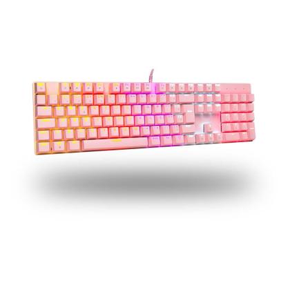 Imagem de Teclado Mecânico Gamer Dazz Orion Essential, RGB, Switch YH Blue, ABNT2, Rosa - 62000132