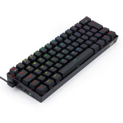 Imagem de Teclado mecanico gamer draconic pro rgb wireless switch brown redragon k530rgb-pro preto