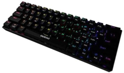 Imagem de Teclado Mecanico Gamer Hermes E3 Rgb Preto Switch Blue