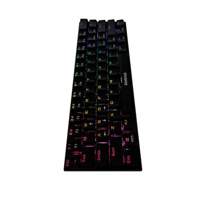 Imagem de Teclado mecanico gamer hermes e3 rgb preto switch brown