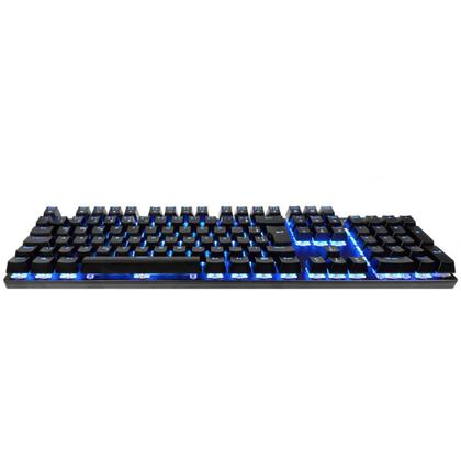 Imagem de Teclado Mecânico Gamer HP GK400F USB LED Azul Switch Blue ABNT2 Preto