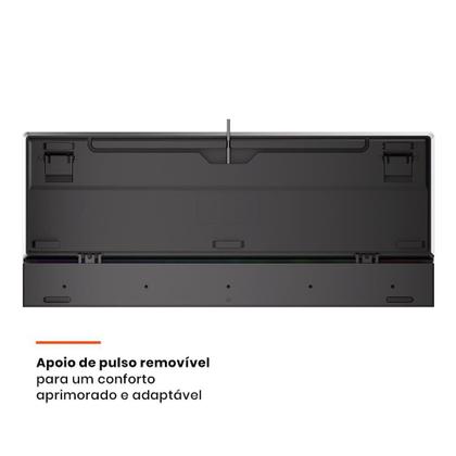 Imagem de Teclado Mecânico Gamer Husky Anchorage Full Size, RGB, Switch Gateron EF Red, ABNT2, Preto - HTG200PTVR