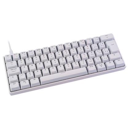 Imagem de Teclado Mecânico Gamer Husky Blizzard, 60%, RGB, Switch Gateron Red, ABNT2, Branco - HTG001BRVR