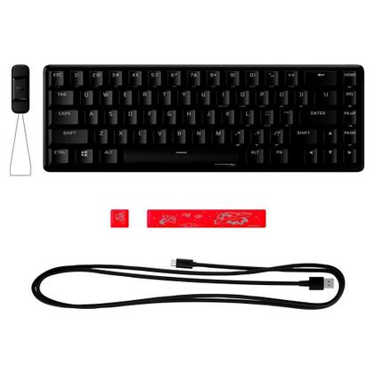 Imagem de Teclado Mecânico Gamer HyperX Alloy Origins 65, Switch RED,  Layout 65%, US, Preto - 4P5D6AAABA