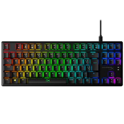 Imagem de Teclado Mecânico Gamer HyperX Alloy Origins Core, RGB, Switch HyperX Red, ABNT2 - HX-KB7RDX-BR
