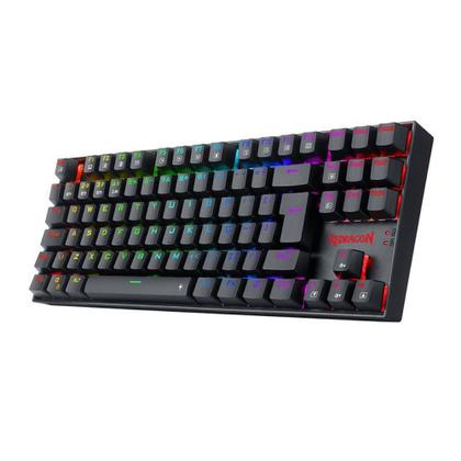 Imagem de Teclado mecanico gamer kumara pro rgb wireless switch brown redragon k552rgb-brs-b preto
