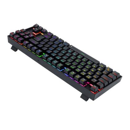 Imagem de Teclado mecanico gamer kumara pro rgb wireless switch brown redragon k552rgb-brs-b preto