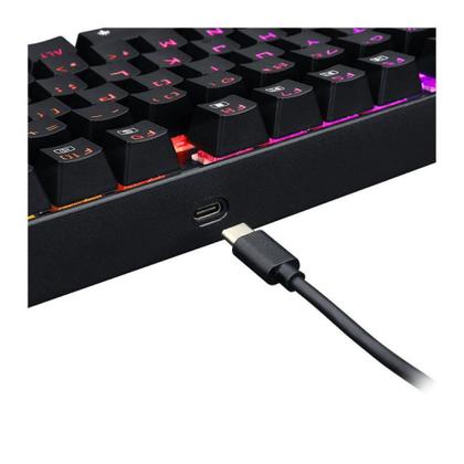 Imagem de Teclado mecanico gamer kumara pro rgb wireless switch brown redragon k552rgb-brs-b preto