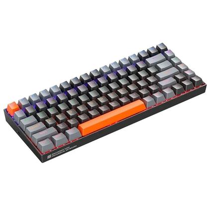 Imagem de Teclado Mecânico Gamer Machenike Cinza Escuro/Lanranja K500A-B84 Switch Red 84 teclas - 81% Compact Wired - USB/USB-C com fio removível