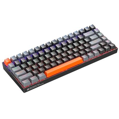 Imagem de Teclado Mecânico Gamer Machenike Cinza Escuro/Lanranja K500A-B84 Switch Red 84 teclas - 81% Compact Wired - USB/USB-C com fio removível