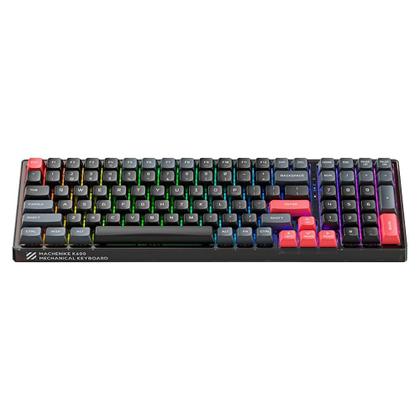 Imagem de Teclado Mecânico Gamer Machenike K600-B100 Lite, Switch Brown, RGB, Hot-Swappable, Layout Compacto 90%, Preto - JJ02G5000