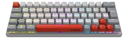 Imagem de Teclado Mecânico Gamer Pcyes Kuromori 60% White Ghost - Switch Blue - Led Rainbow - Ptkmwg60Bl