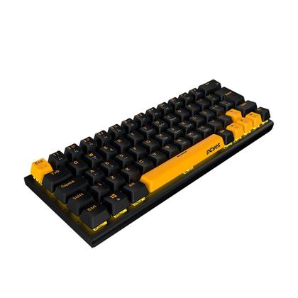 Imagem de Teclado Mecânico Gamer PCYES Kuromori Voyager Edition, LED Rainbow, Switch Outemu Red, Layout 60%, USBm, ABNT2, Preto - KMVY60RD