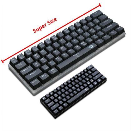 Imagem de Teclado Mecânico Gamer Redragon Alien RGB Super Size GG ANSI USB Preto - K605