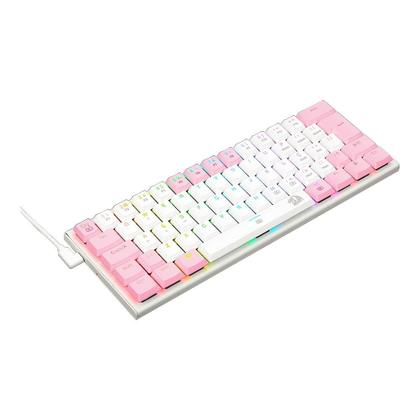 Imagem de Teclado Mecanico Gamer Redragon Anivia, RGB, Switch Brown, ABNT2, N - keys, Branco e Rosa - K614WP-RGB (PT-BROWN)
