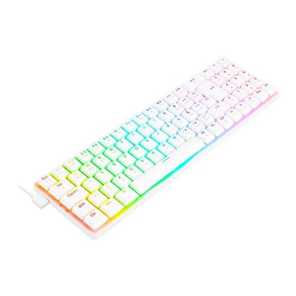 Imagem de Teclado Mecânico Gamer Redragon Ashe Pro, RGB, Switch Brown, N-Keys, ABNT2, Branco - K626P-KBS-W (PT-BROWN)