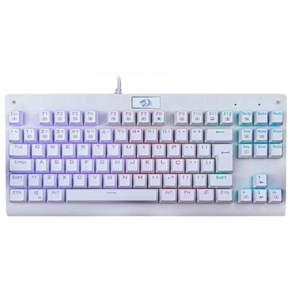 Imagem de Teclado Mecânico Gamer Redragon Dark Avenger Lunar K568 RGB Switch Blue ABNT2 White