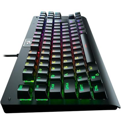 Imagem de Teclado Mecânico Gamer Redragon Dark Avenger RGB Switch Blue ABNT2 - Preto