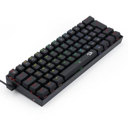 Imagem de Teclado Mecânico Gamer Redragon Dragonborn RGB USB-C Switch Brown Preto - K630RGB-1