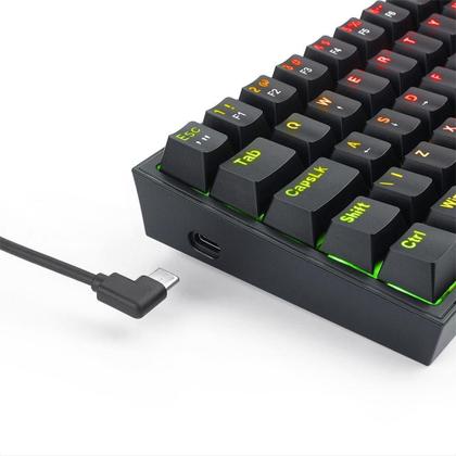 Imagem de Teclado Mecânico Gamer Redragon Fizz Preto Rgb Switch