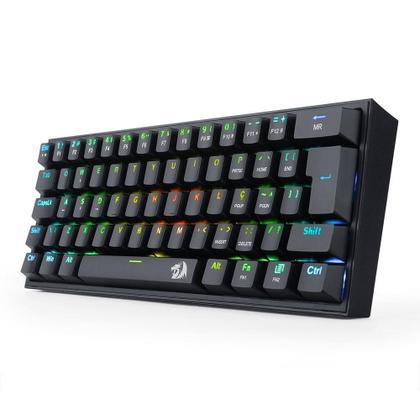 Imagem de Teclado Mecânico Gamer Redragon Fizz Preto Rgb Switch